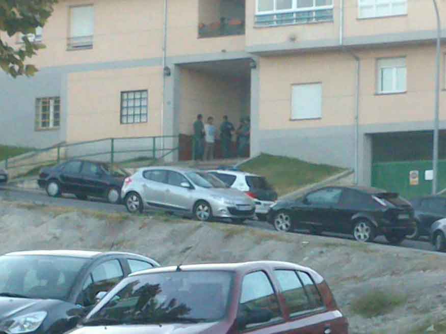 La Guardia Civil registró varias viviendas del barrio de Valdihuertos.