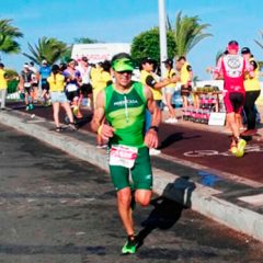 El cuellarano Paulino Montero «sin suerte» en el campeonato de España de triatlón