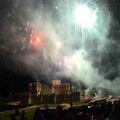 El castillo de Coca en llamas