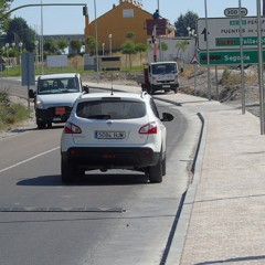 Las obras de la carretera de Peñafiel, practicamente finalizadas