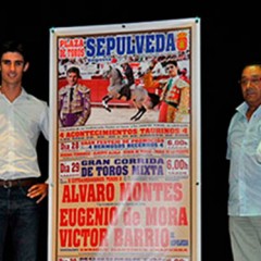 Eugenio de Mora y Víctor Barrio, con reses de Hnos. Cambronell en la feria de Sepúlveda