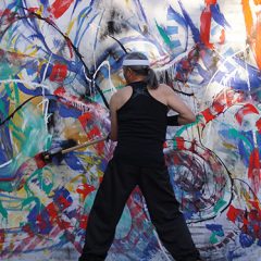 Performance del artista japones Yanagi Kazunobu en Cuéllar