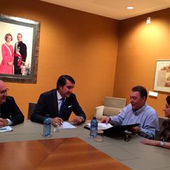 Reunión del alcalde de Fuentepelayo con el Consejero de Fomento