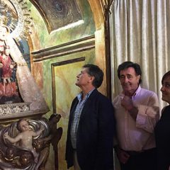 Francisco Vázquez visita el santuario del Henar