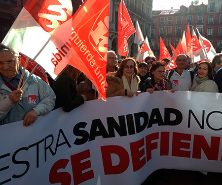 Cuellaranos y segovianos en defensa de la Sanidad pública