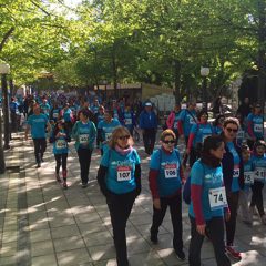300 cuellaranos en la marcha solidaria con las enfermedades raras