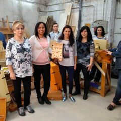 6 mujeres «nuevas artesanas» del trillo en Cantalejo
