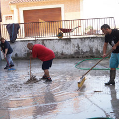 Los vecinos de Vallelado «de limpieza» tras la riada