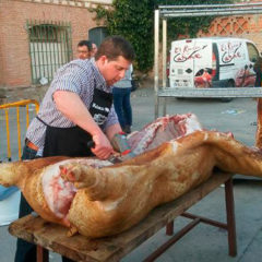 Fiesta de exaltación de la matanza popular del cerdo en Coca