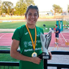 Ángela García «campeona» de Castilla y León de los 400 metros en categoría absoluta