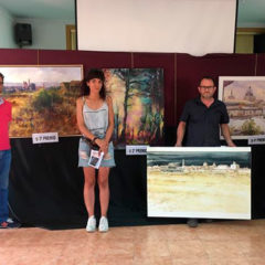 El peguero Raúl Sánchez gana el concurso de pintura de La Nava