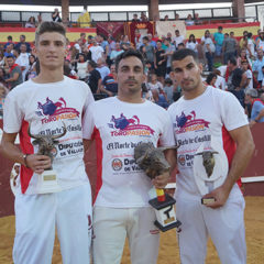 Use «campeón», el cuellarano Cristian Rubio (2º) y Jorge Gómez (3º) en el concurso de Cortes