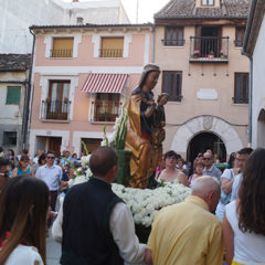 La Virgen del Rosario espera en Santo Tomé el comienzo de las fiestas