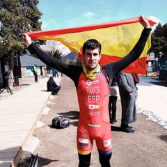 Hugo Ramos, campeón del mundo de triatlón de invierno en la categoría de 20-24 años en Andorra