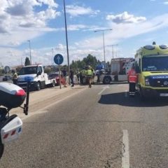 Un policía cuellarano herido grave en un accidente en Valladolid