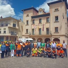 Entrega de material a los voluntarios de Protección Civil de la provincia en Cantalejo