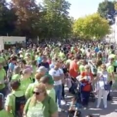 Dos mil personas marchan contra el cáncer en Cuéllar